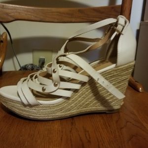 White Sandal Wedges